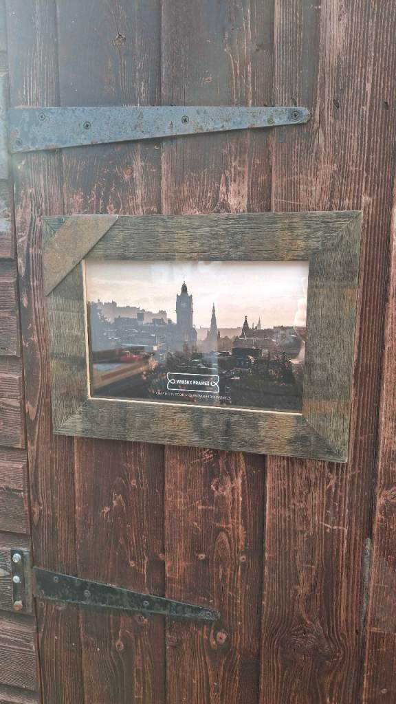 Whisky Whiskey Barrel 12 x 8 Rustic Stave Photo Picture Frame