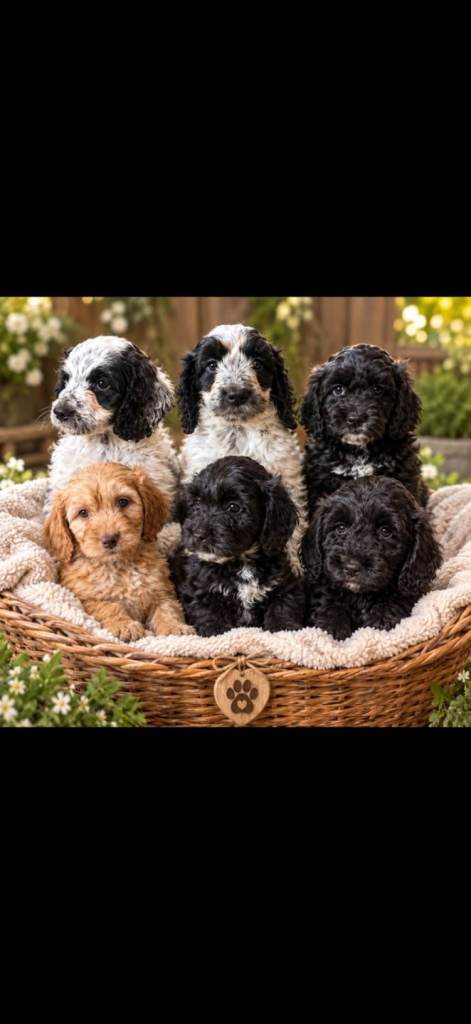 Cockerpoo puppies ready to leave 