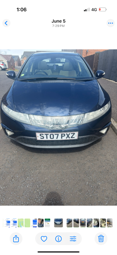 Honda Civic 2007 2.2cdti low miles BARGAIN