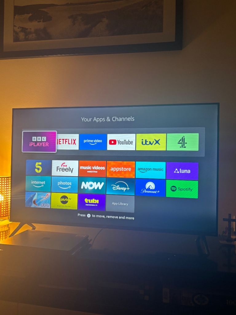 TCL Fire TV - Smart TV with Apps, Black, Good Condition