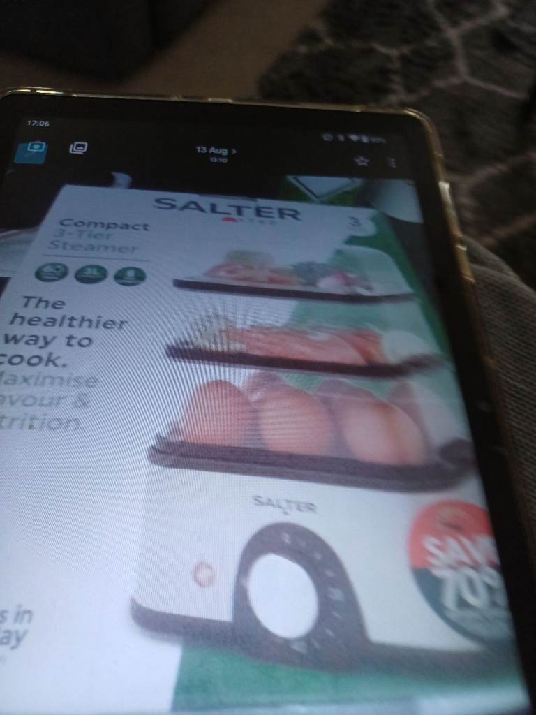 Salter Compact 3 tier steamer 