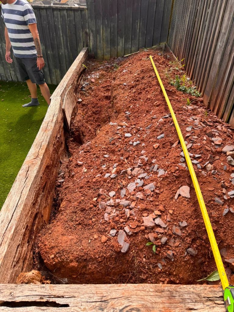 Bulk Red Soil and Rubble for Garden Project