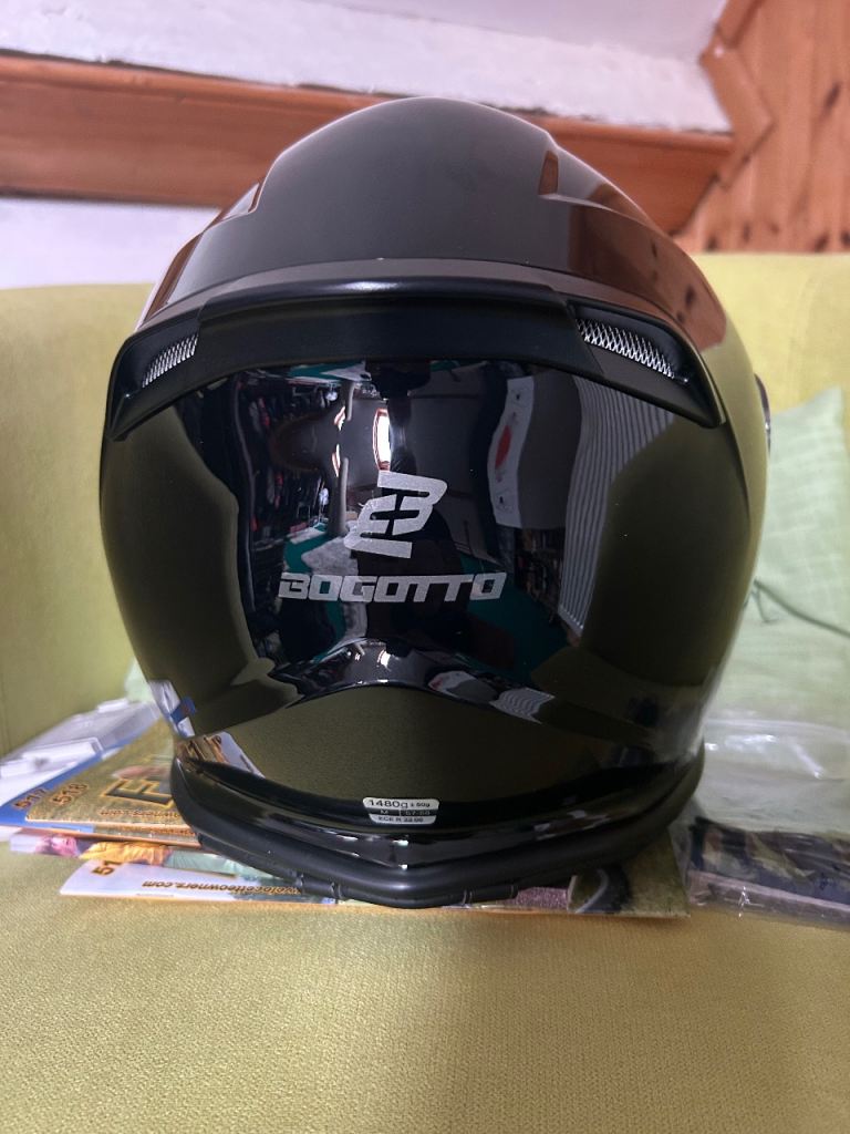 motor cycle helmet and jacket 