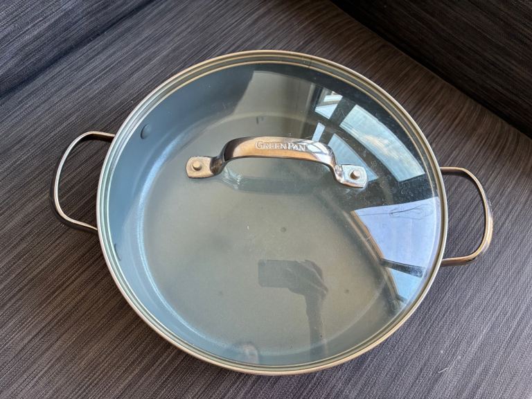 GreenPan Venice Pro 26cm Casserole Pan - with Glass Lid 