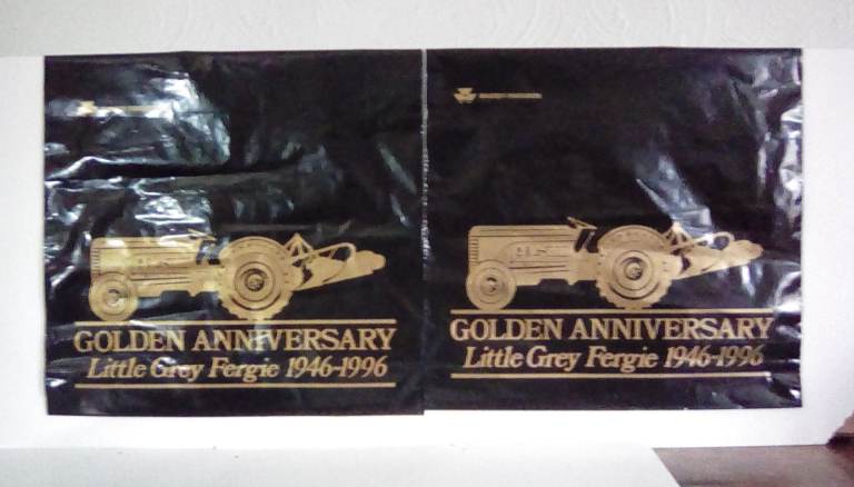 2 - Massey Ferguson ;Golden Anniversary Carrier Bags