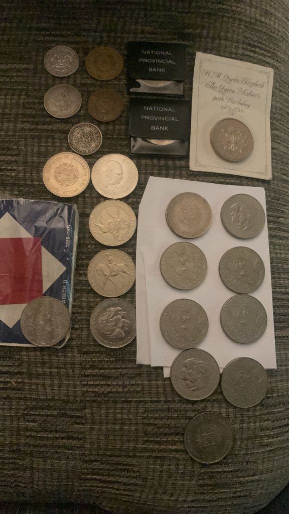 Job Lot of Various Vintage Coins – Includes Commemorative Issues