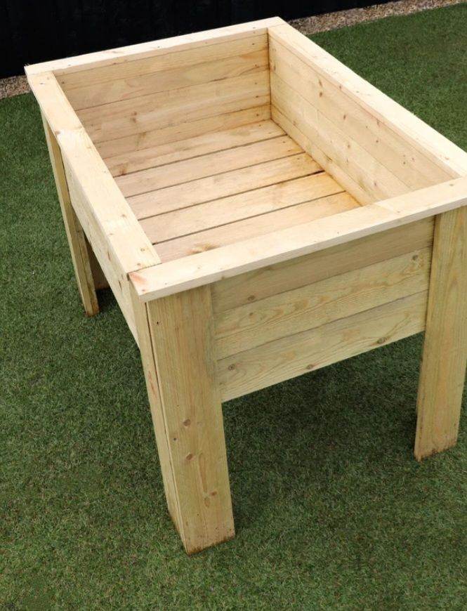 New Wooden Raised Garden Planter Box