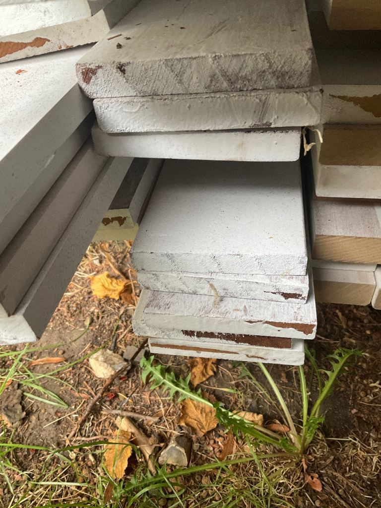Job Lot of timber skirting  - White double primed 