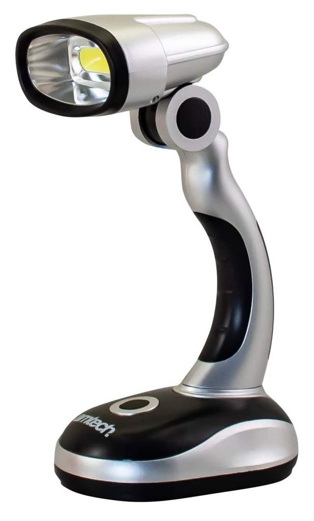 Battery Powered LED Desk Lamp Reading Work Bedside Table Portable Bright Light