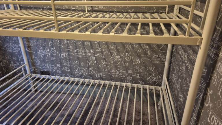 Cream Metal Bunk Beds – Good Condition