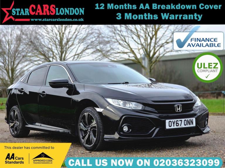 2017 Honda Civic 1.0 VTEC Turbo SR CVT Euro 6 (s/s) 5dr HATCHBACK Petrol Automatic