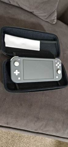 【ほぼ新品】Nintendo Switch Lite グレー 充電器 ケース付き Nintendo switch lite + case + original charger , £58.00 for Sale