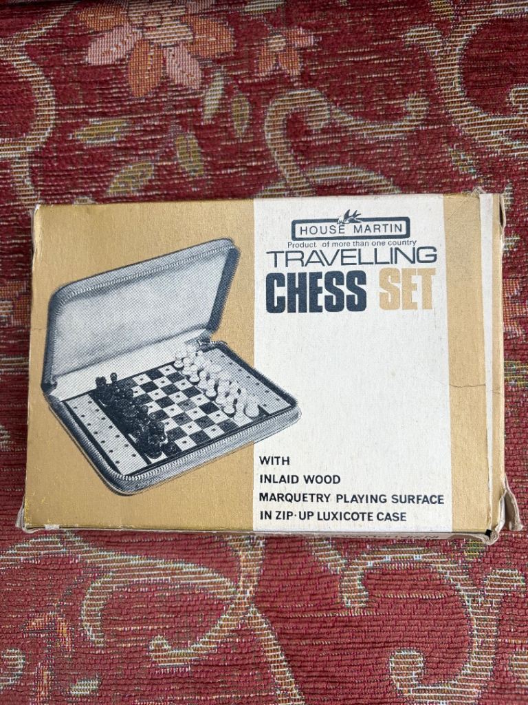 House Martin travelling chess set 