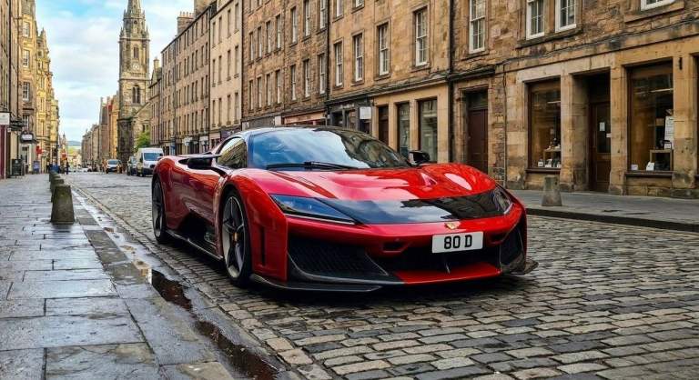 80 D Ferrari F80 David cherished private registration number plate