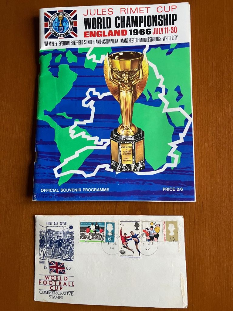 World Cup 1966 programme + stamps