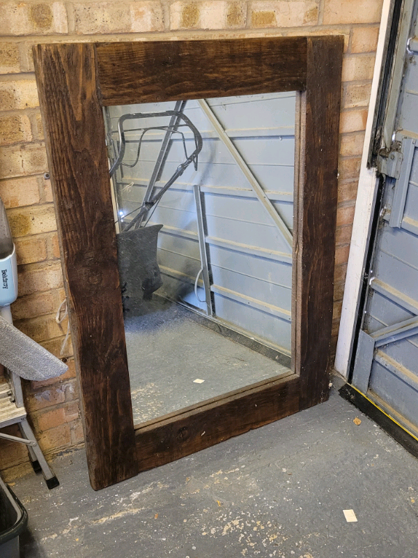 Large Wood Frame Mirror