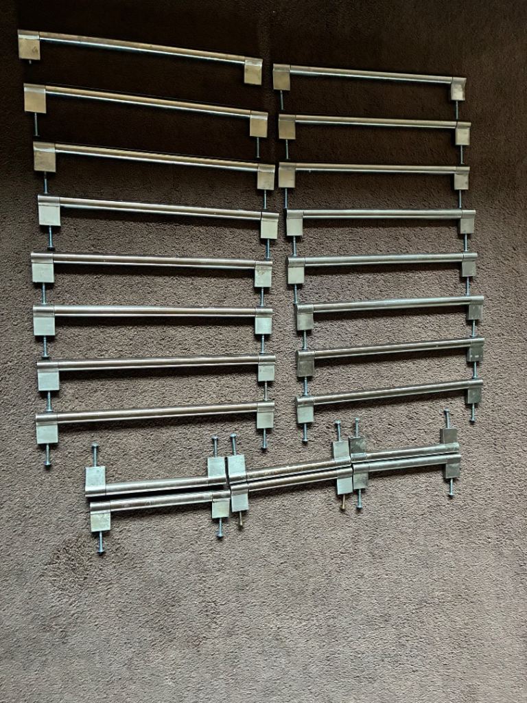 22 Brushed Stainless Steel Kitchen Cabinet Door handles