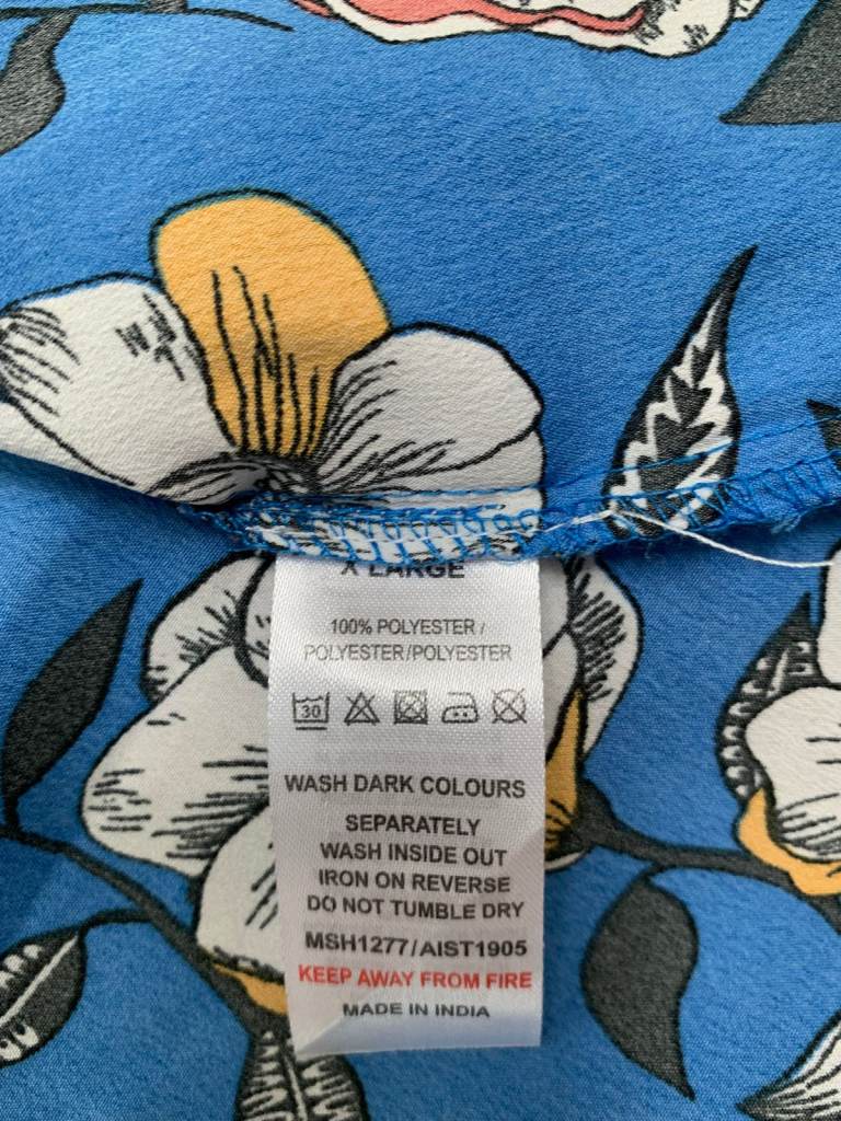 New, Men’s Floral Shirt, Short Sleeves, Size XL from The Idle Man