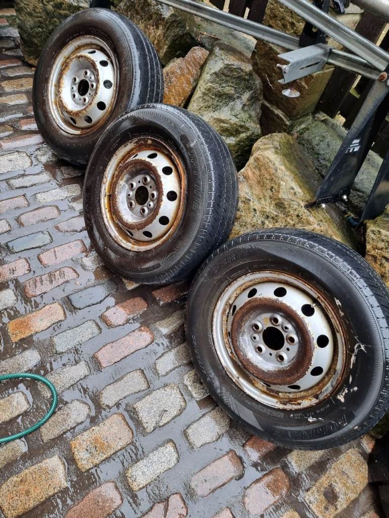 3x boxer ducato or relay spare wheels size 215 70 15c 