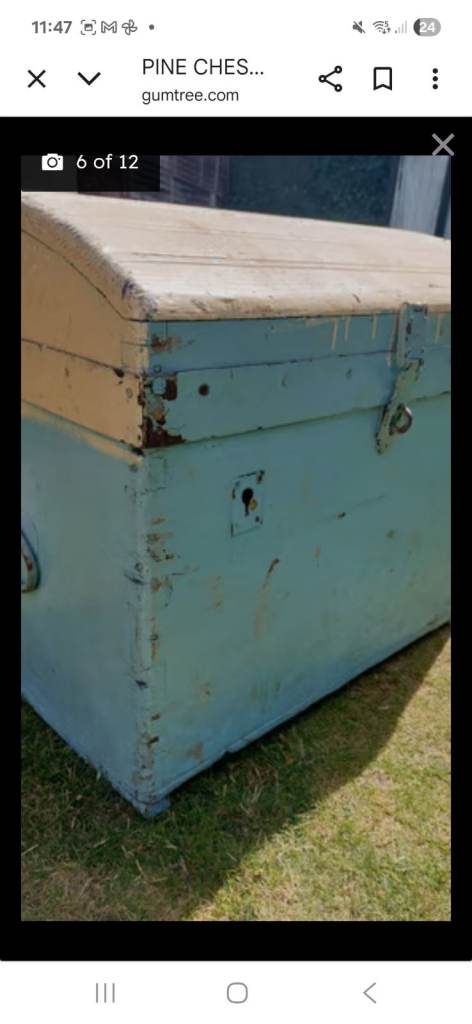 WOODEN CHEST/TRUNK●UPCYCLING PROJECT●PINE 