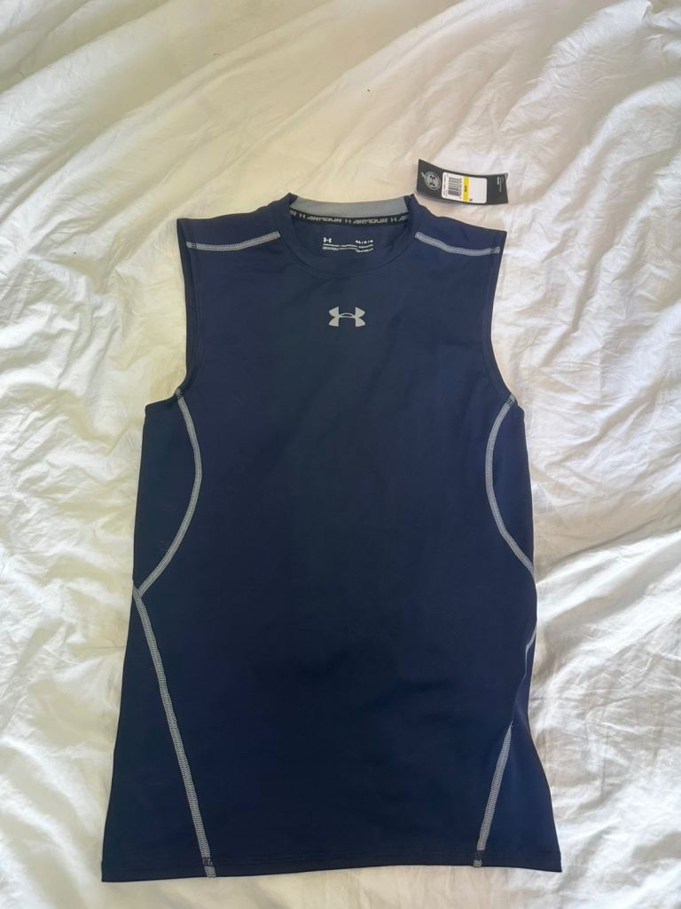 New Under Armour Men's Sleeveless Training Top – Navy Blue, Size M