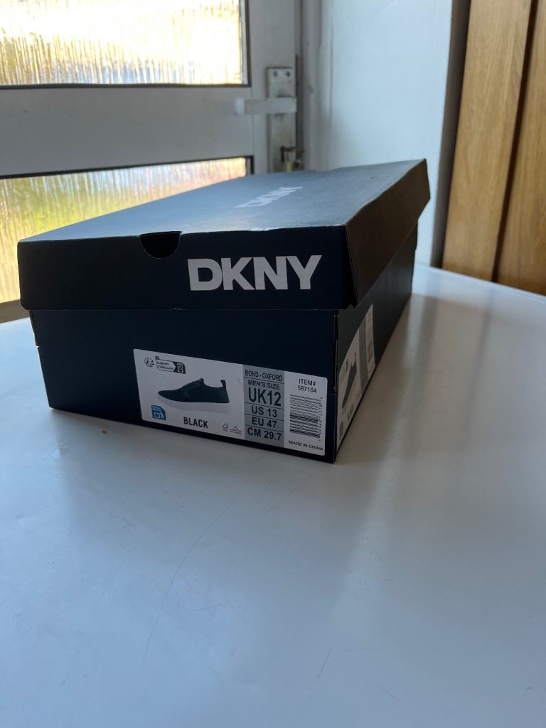 DKNY Men's Black Trainers UK12 – Brand New in Box