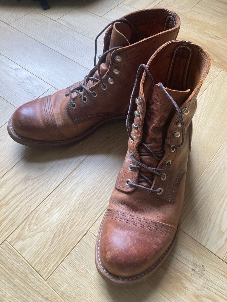 Red Wing Iron Ranger Boots 8085 – Copper Rough & Tough, UK 9.5