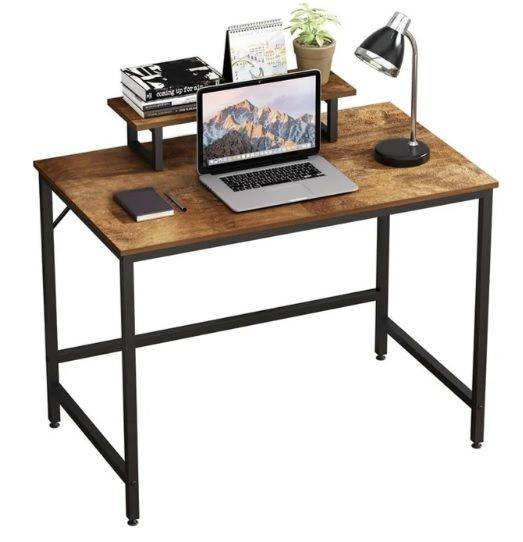 JOISCOPE Computer Desk with Monitor Stand 55" Oak Finish