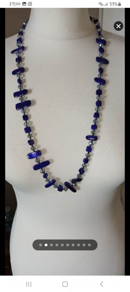 New Blue Shell Necklace