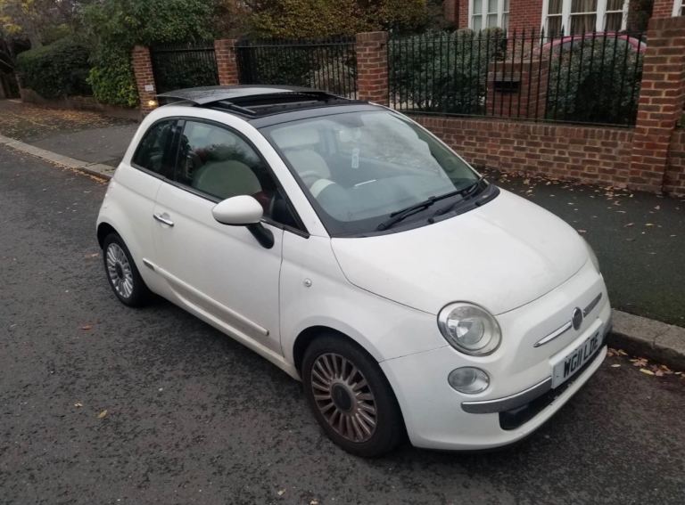 *SPARES OR REPAIR* 2011 FIAT 500 LOUNGE TWINAIR 0.9L AUTOMATIC WHITE PANORAMIC ROOF ALLOYS ULEZ