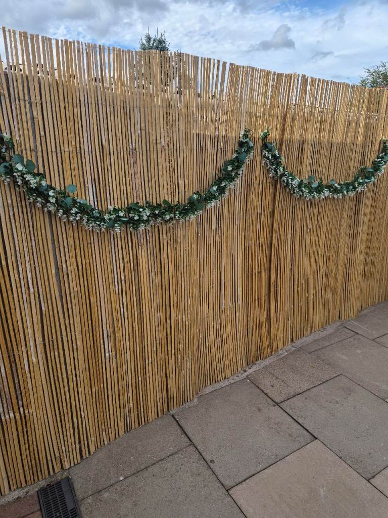 Bamboo fence screening