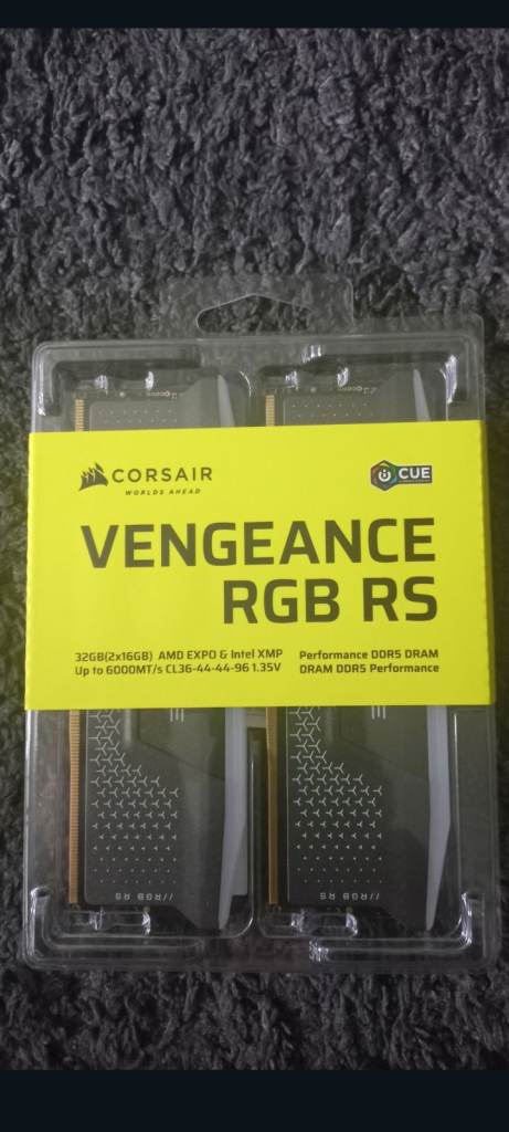New upon vengeance RGB 2 x 16GB DRAM