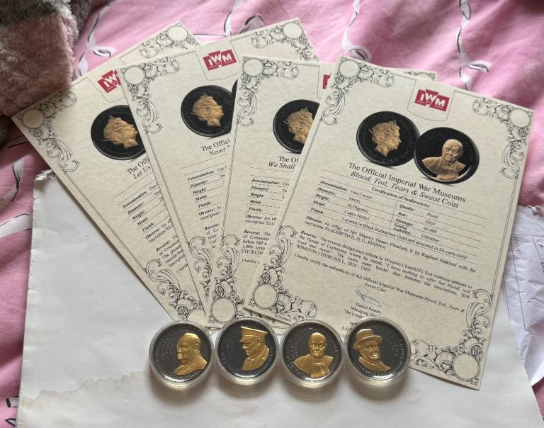 Winston Churchill Imperial War Set 24ct Gold