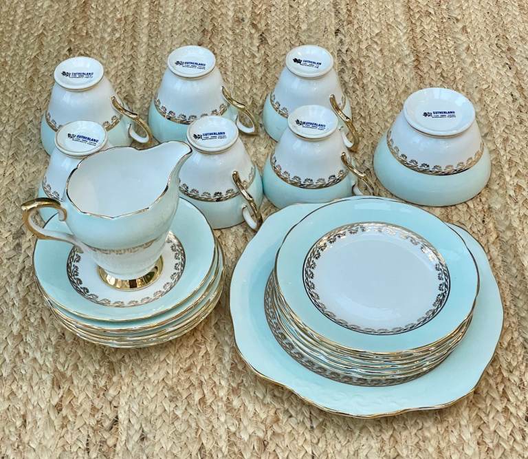 Sutherland Staffordshire Fine Bone China Tea Set - 20 piece