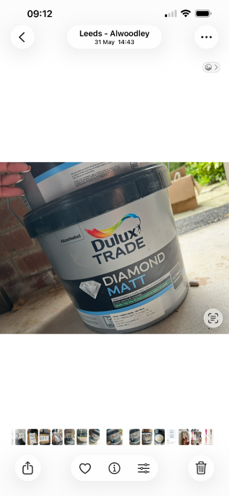 Dulux trade diamond matt 10L paint candle cream  heritage  colour x2 