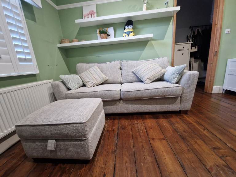 DFS Sofabed + footstool