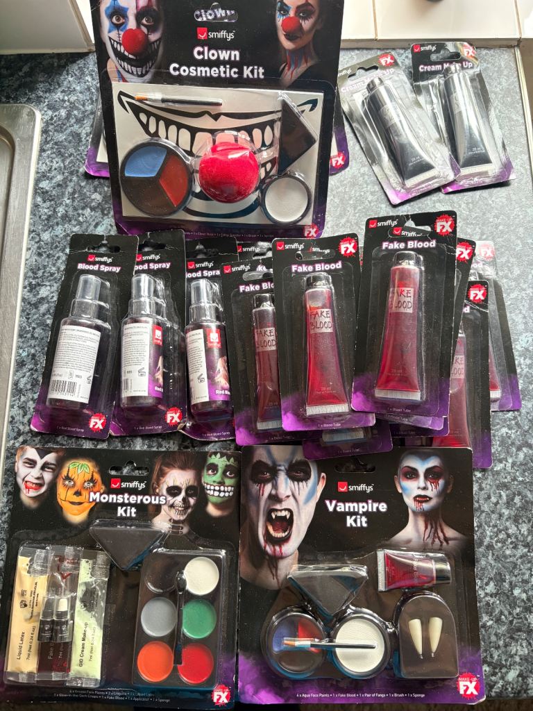 image for Halloween make up kits - job lot