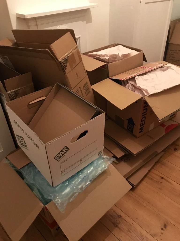 image for Packing boxes and wrapping