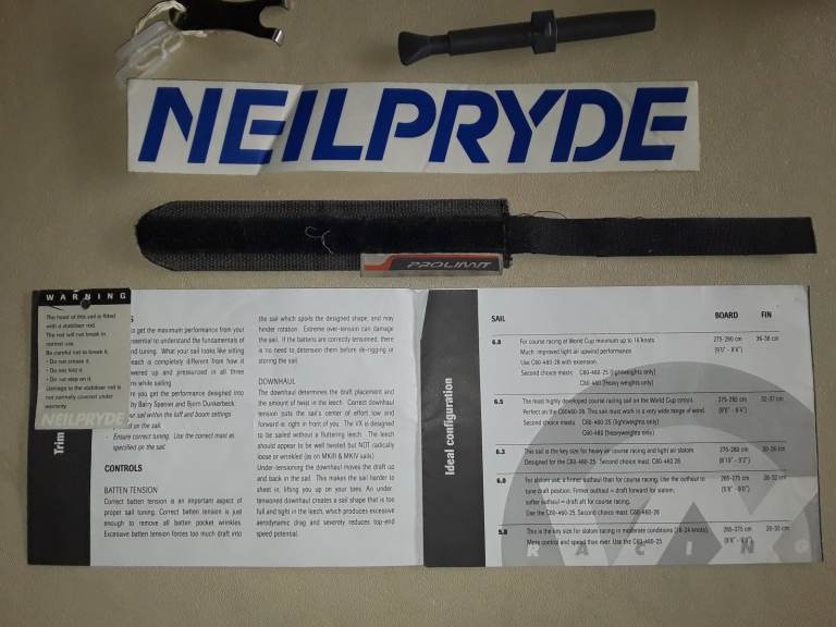 New/ unused Niel Pryde 5.5 Racing VX World Cup Sail