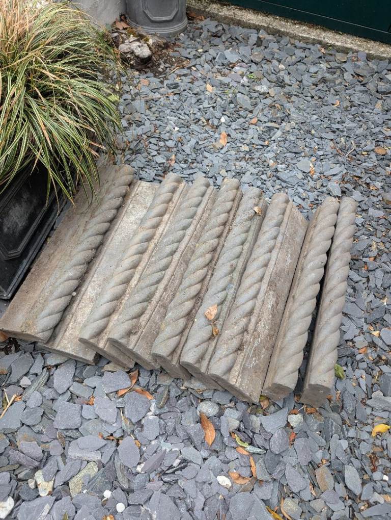 Victorian garden rope border patio edging 