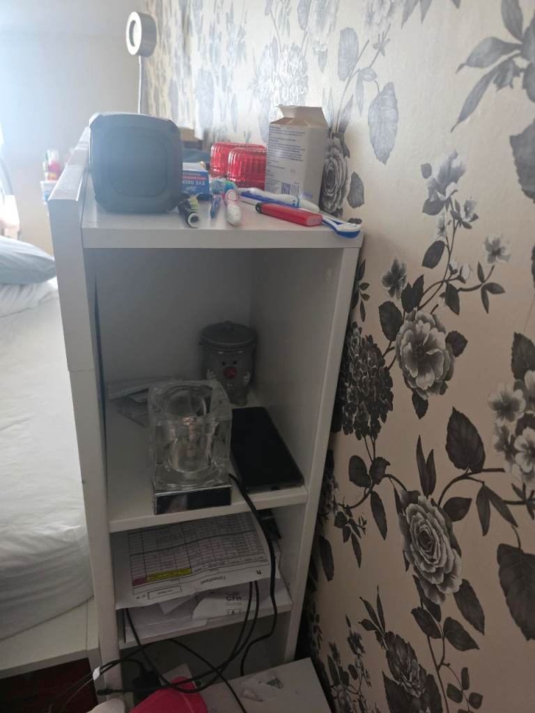 Wooden ikea brimnes headboard for double bed