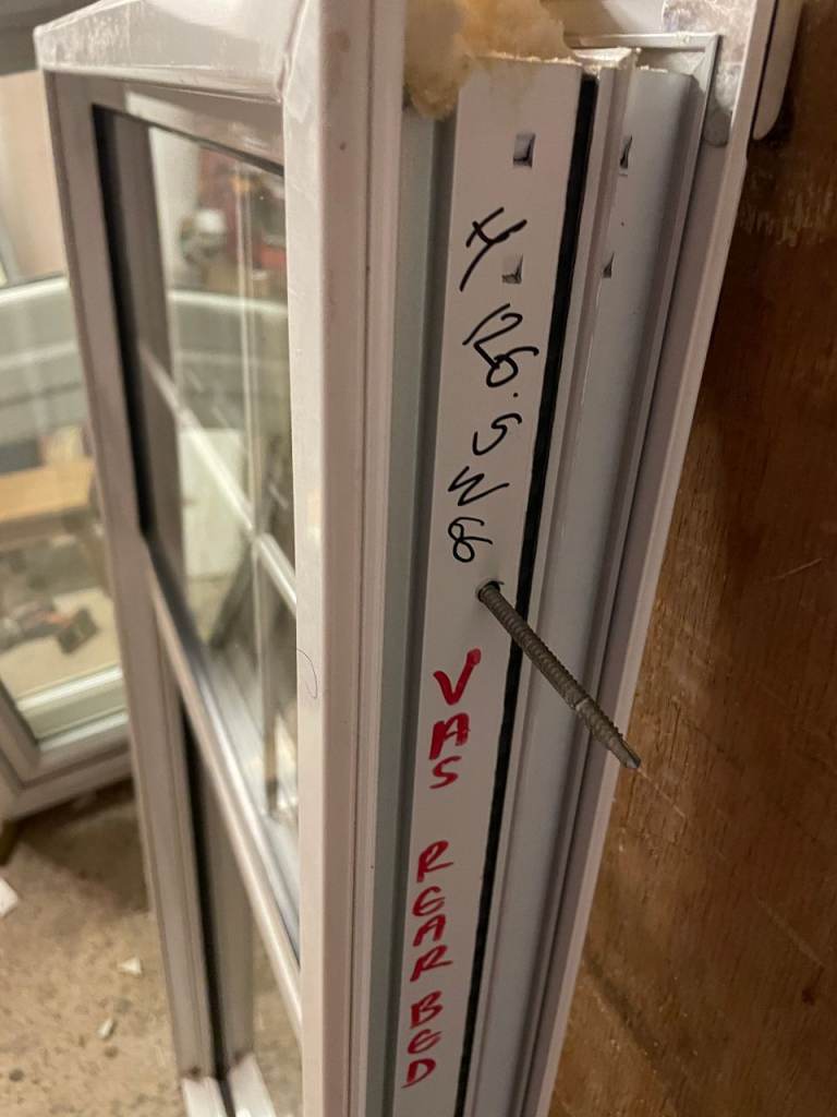 H 126.5 x W 66 cm - MATCHING PAIR - £80 EACH - MODERN ALUMINIUM DOUBLE GLAZED GEORGIAN WINDOWS