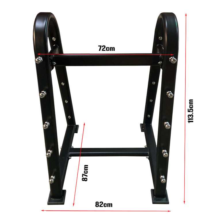 Double Sided Barbell Storage Rack With 5 EZ Barbells + 5 Straight Barbells
