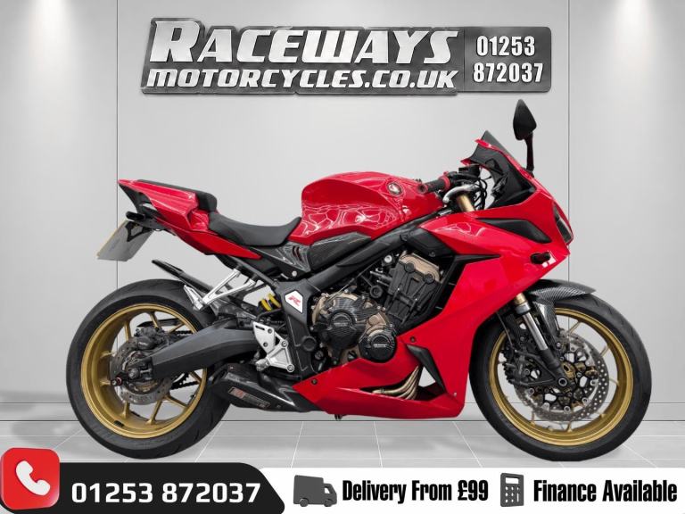 HONDA CBR650R 2020 70 REG 11,371 MILES RED USED MOTORCYCLE 649CC