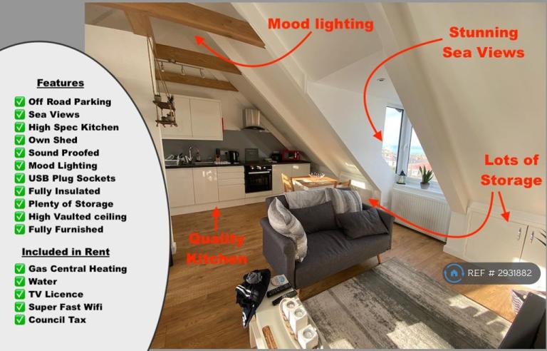 Studio flat in Bayview Terrace, Newquay, TR7 (#2931882)