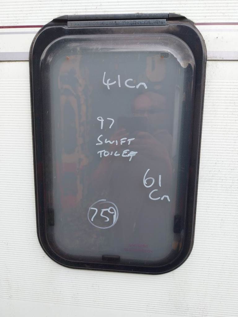 97 -2000 swift caravan bathroom window 