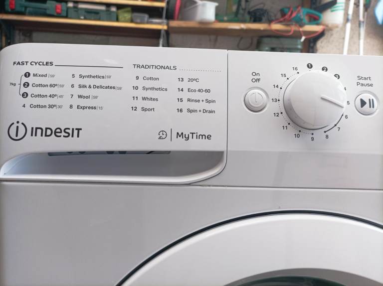 Indesit MyTime Washing Machine – White, Good Condition