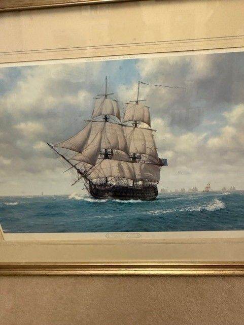 HMS Victory Print by John Chancellor