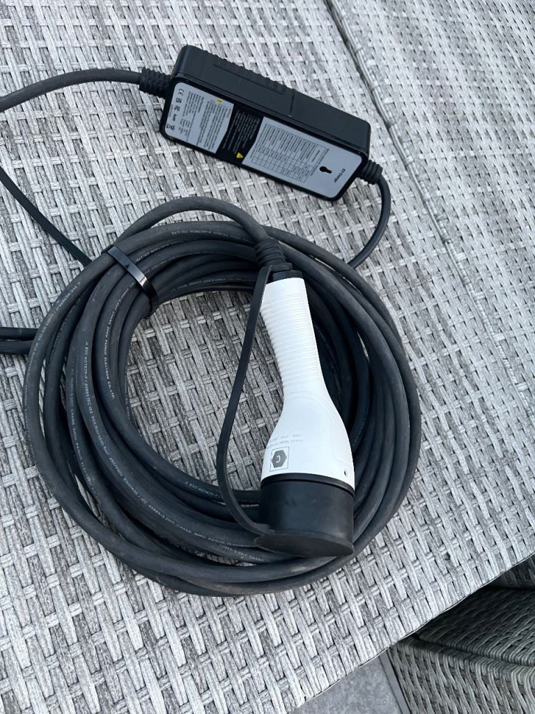 Portable Type 2 Extra long 15m EV charger - 3 Pin UK plug