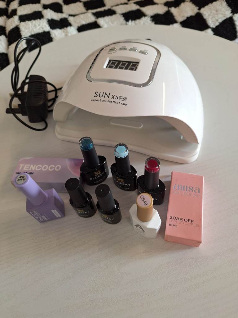 Gel nail kit withsun x5 nail lamp
